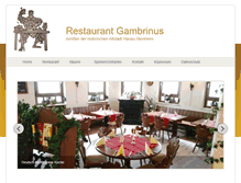 Tablet Screenshot of gambrinus-steinheim.de